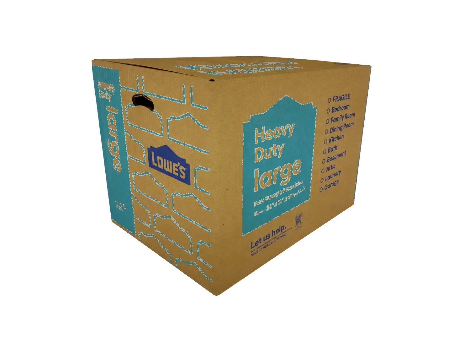 Lowe's large heavy-duty moving box