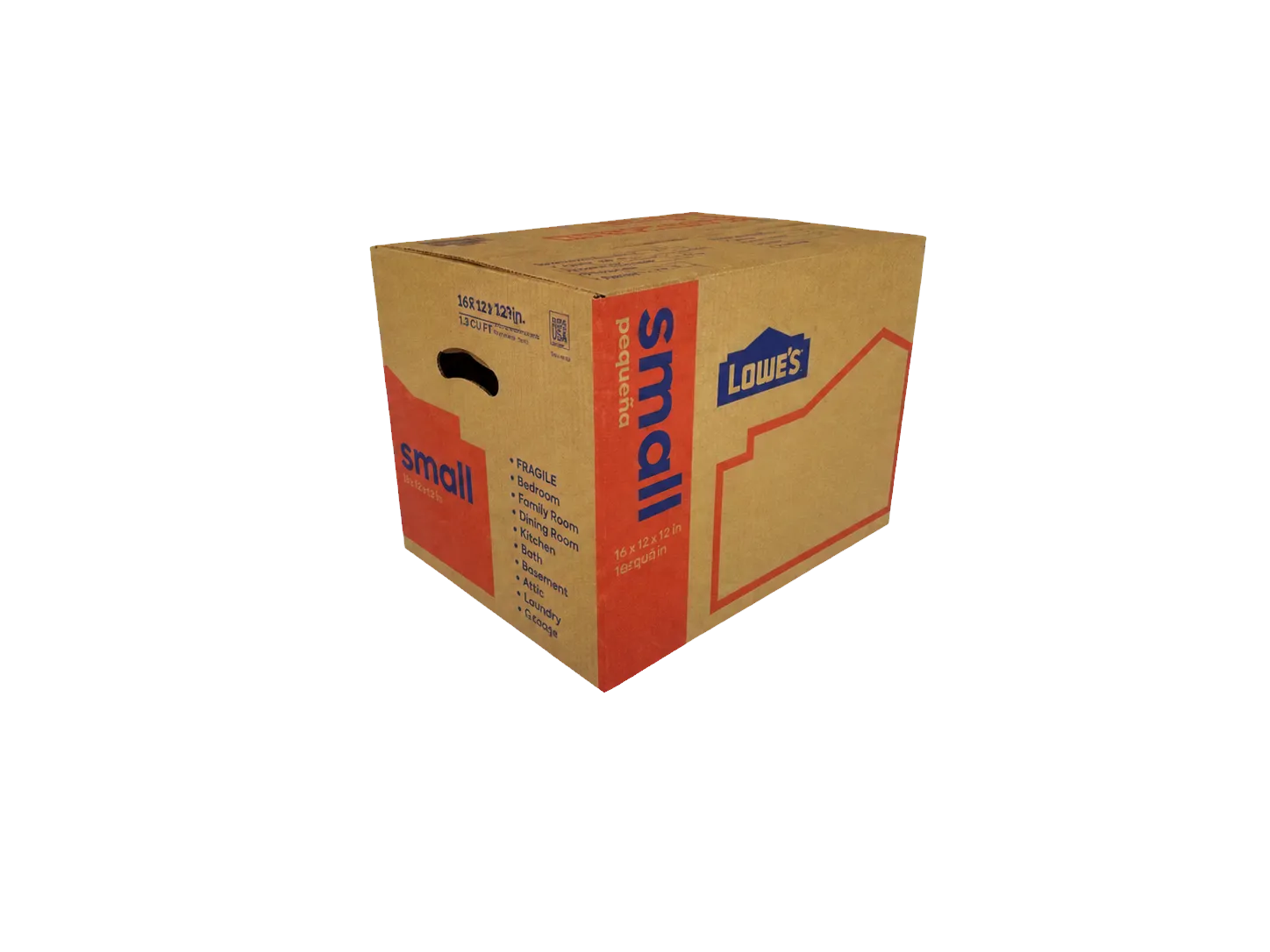 Lowe's small heavy-duty moving box
